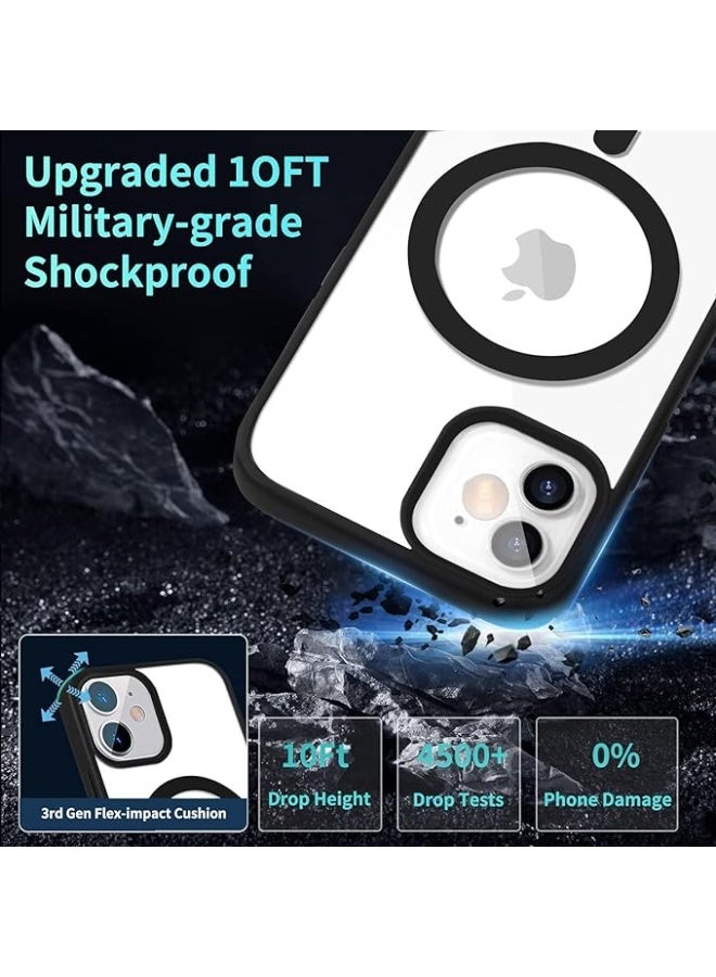 bluw Magnetic Case for iPhone 11 (6.1") – Translucent Matte Slim Shockproof Cover, Anti-Fingerprint, Black - Image 4